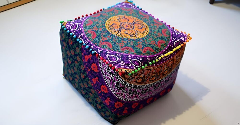 8189 Mandala Meditation Floor Pillows Square Pillow Cover Seating